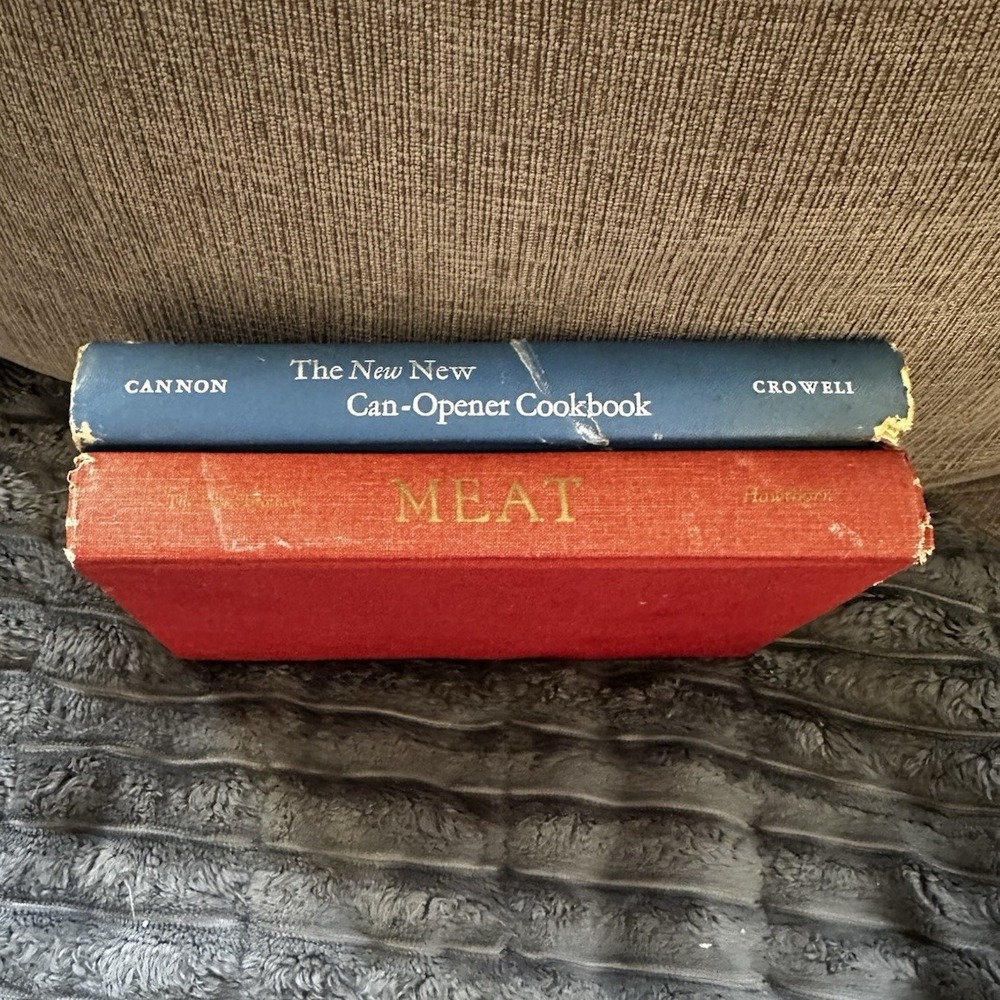VINTAGE The New New Can-Opener Cookbook by Cannon & MEAT Cookbook  by Lobel Bros